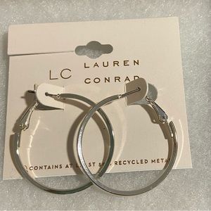 Silver hoops Lauren Conrad